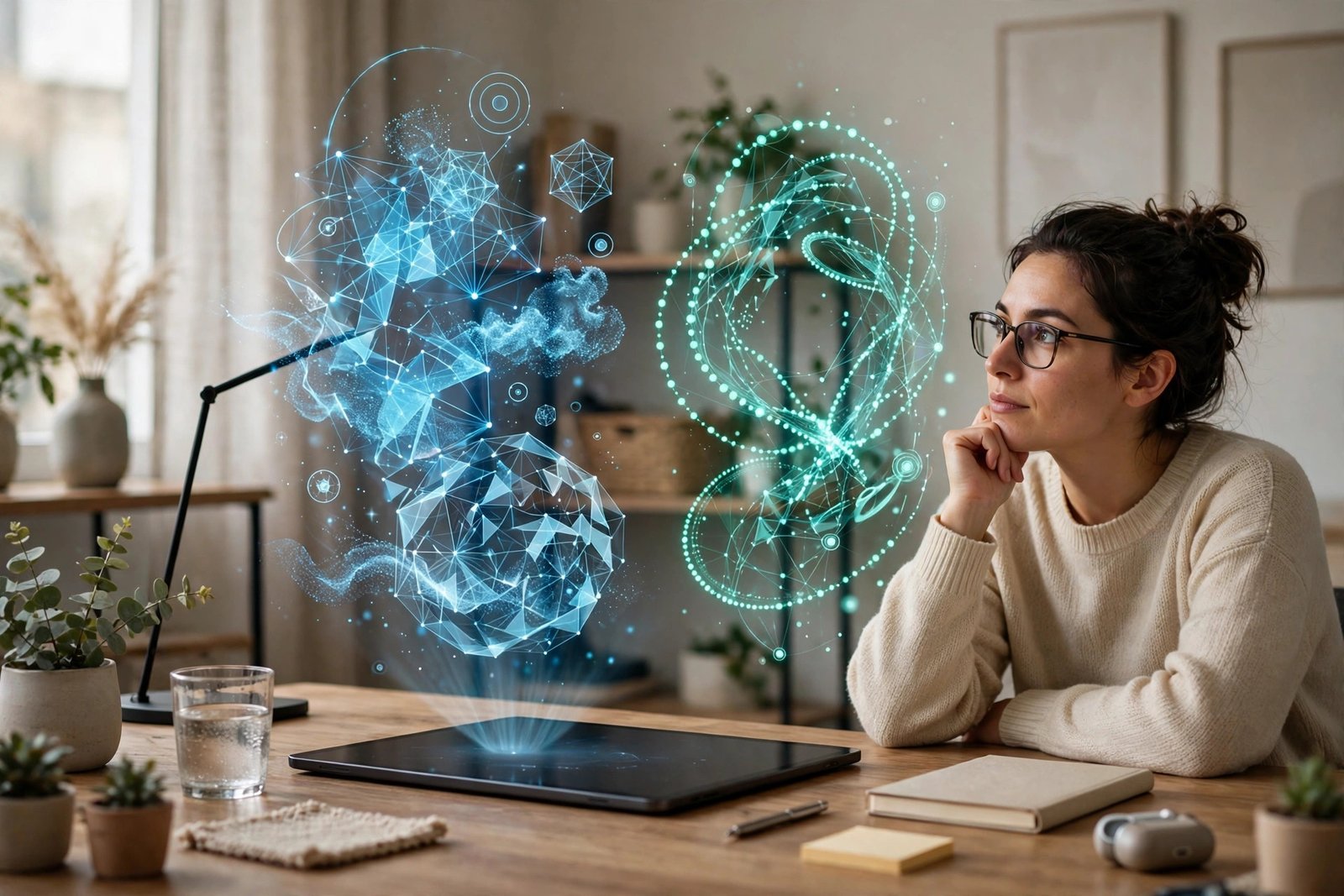 ChatGPT and Google Gemini compared side by side on a laptop screen